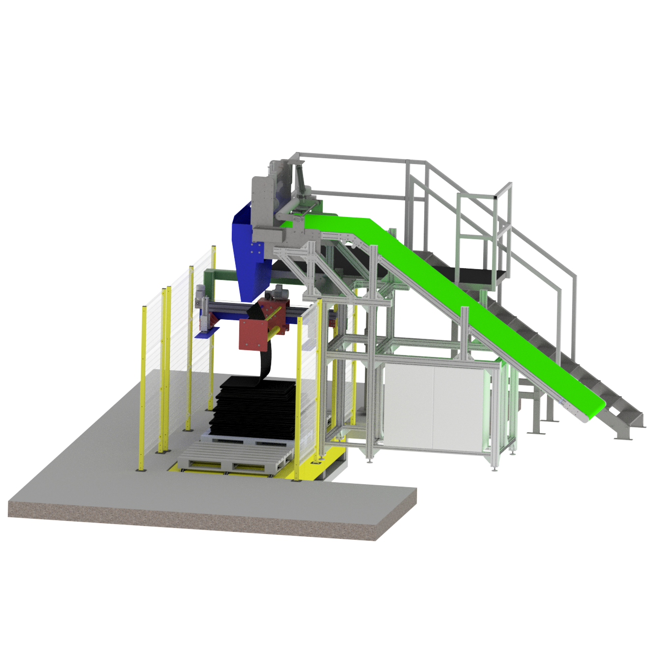 Batchoff outlet conveyor